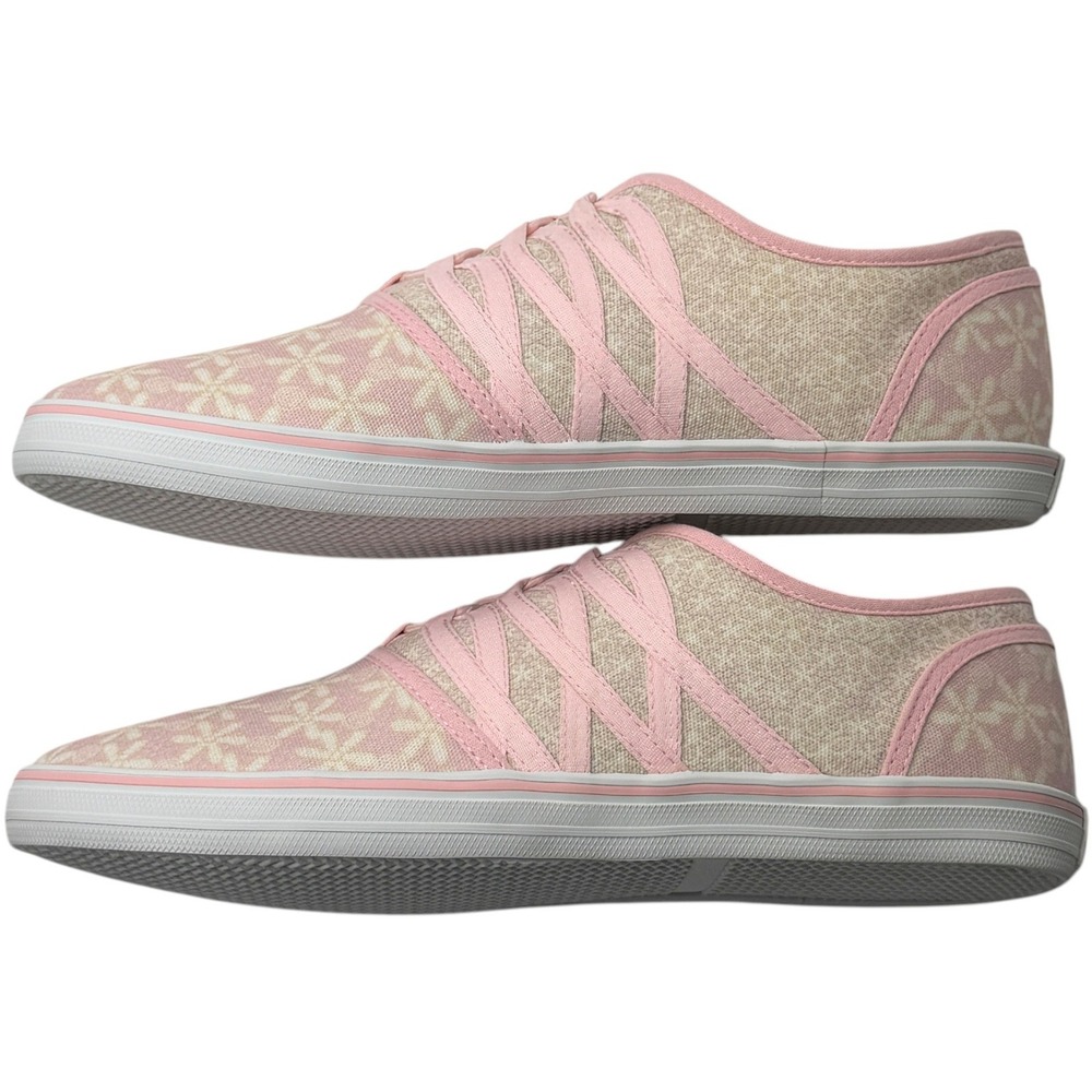 NEW Bradford Exchange Womens US 6.5 UK 5 Shoes Pink Floral Print Ribbon Retro - Picture 7 of 11